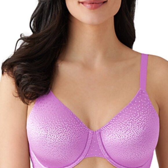 #703 Wacoal Back Appeal Underwire Bra in Purple | Plus Size 36DDD | HerRoom.c - Picture 4 of 4